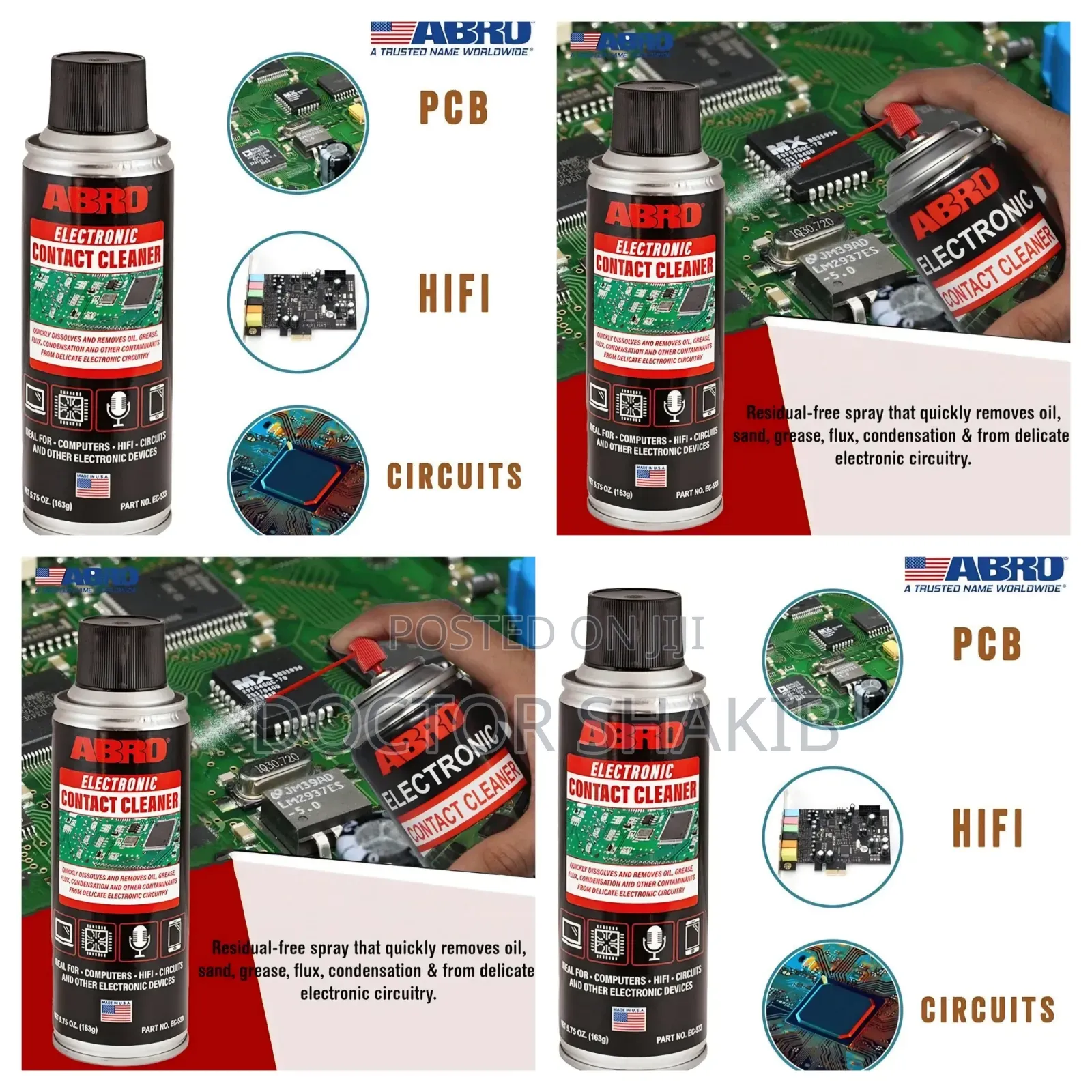 ABRO Electronic Contact Cleaner