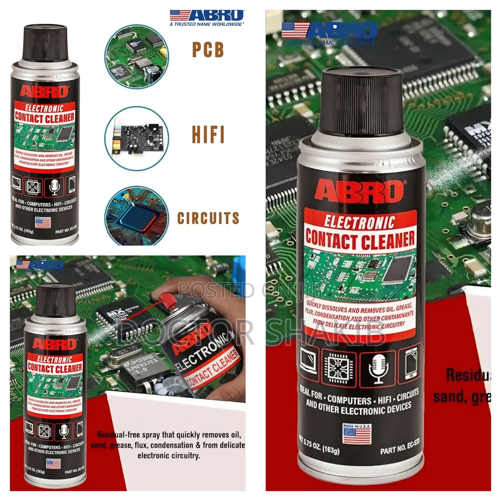 ABRO Electronic Contact Cleaner