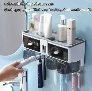 New Self-Adhesive Multifunctional Toothbrush Holder