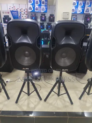 Pair of Alipu Speakers With Stand.