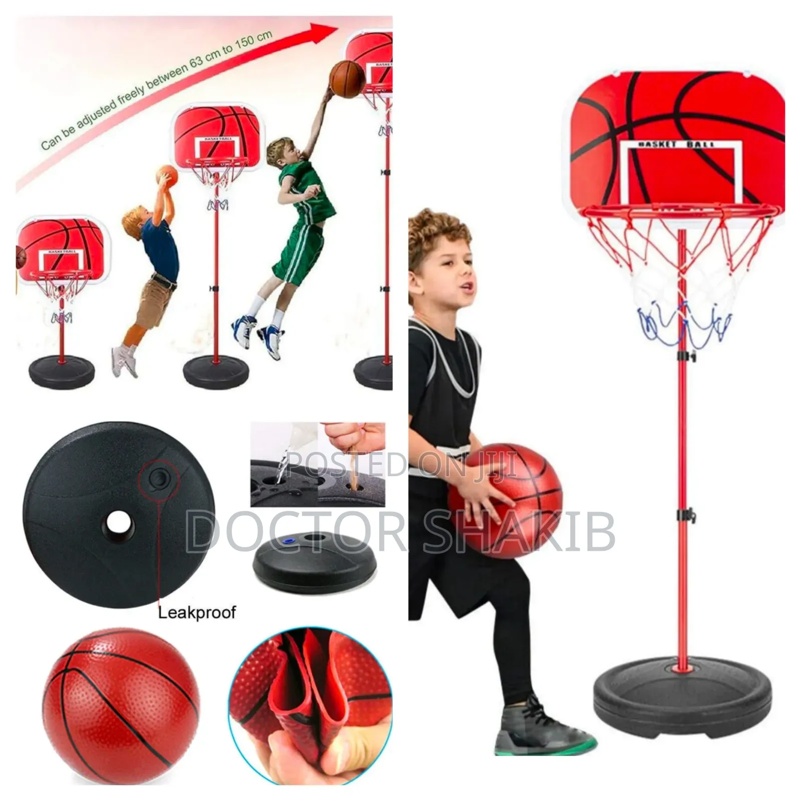 Portable Adjustable Kids Basketball Hoop Stand