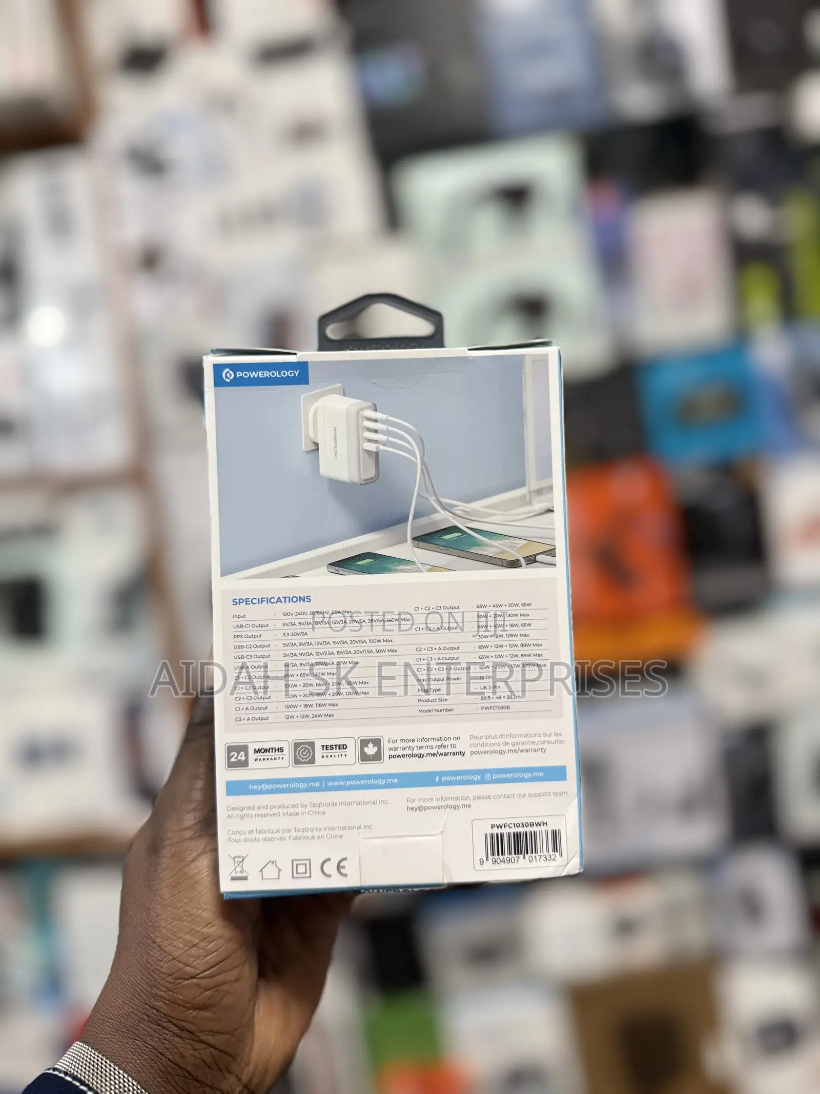 Powerology Lunex Series Fast Charging Adapter PD 140W