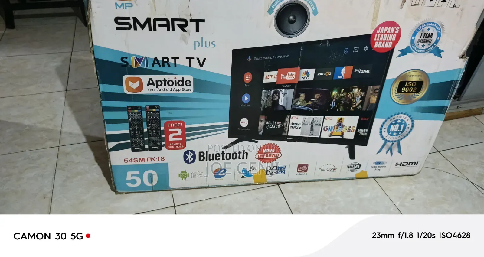 Smart Android Bluetooth TV 50 Inches