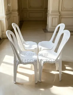 White Armless Plastic Chairs for Restaurant Bar Hotel and Home