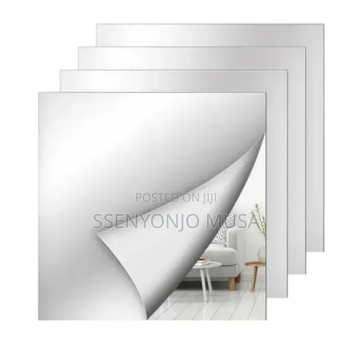 Self-Adhesive Wall Sticker Mirror 12 × 8cm Acrylic Frameless (1PC)