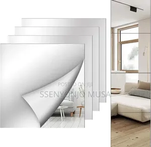 Self-Adhesive Wall Sticker Mirror 12 × 8cm Acrylic Frameless (1PC)