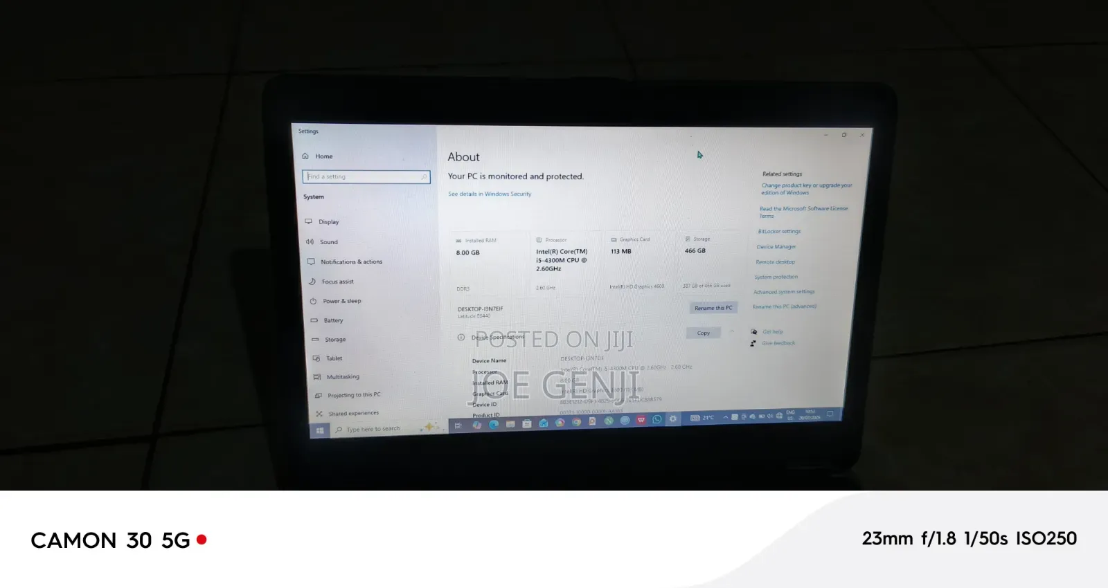 Laptop Dell Latitude E6440 8GB Intel Core i5 HDD 500GB