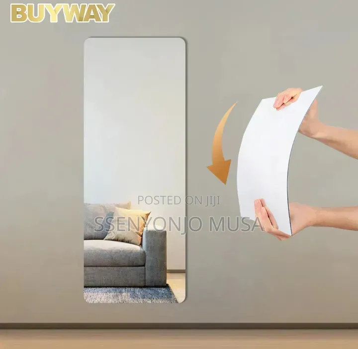 Acrylic Full Body Wall Mirror Sticker 80 × 30 Cm – Shatterproof Mirror