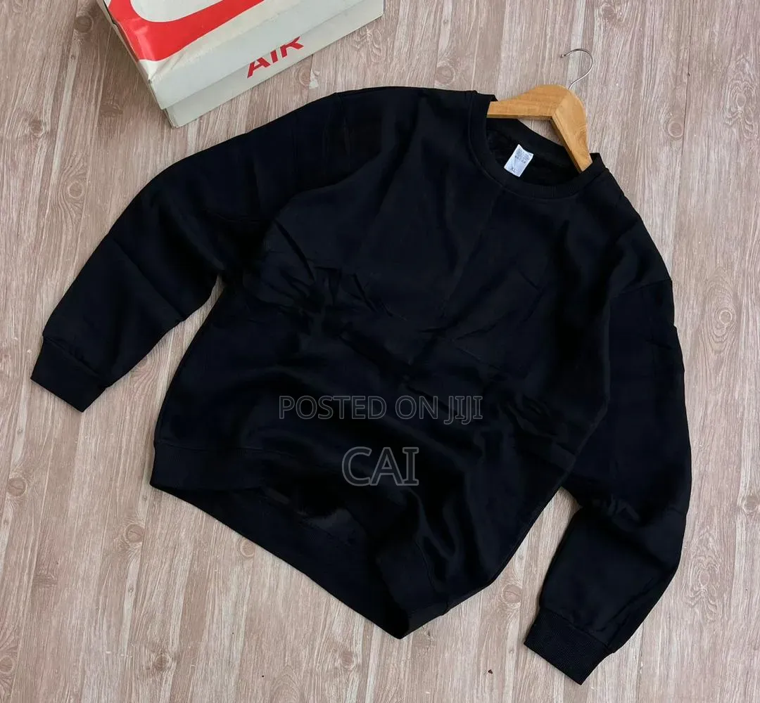 Blank Cotton Crewneck Sweatshirts