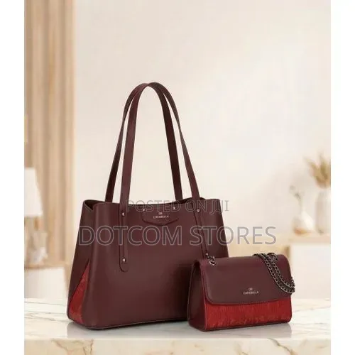 CHRISBELLA Women's 2-Piece Tote Handbag Shoulder Bag Set