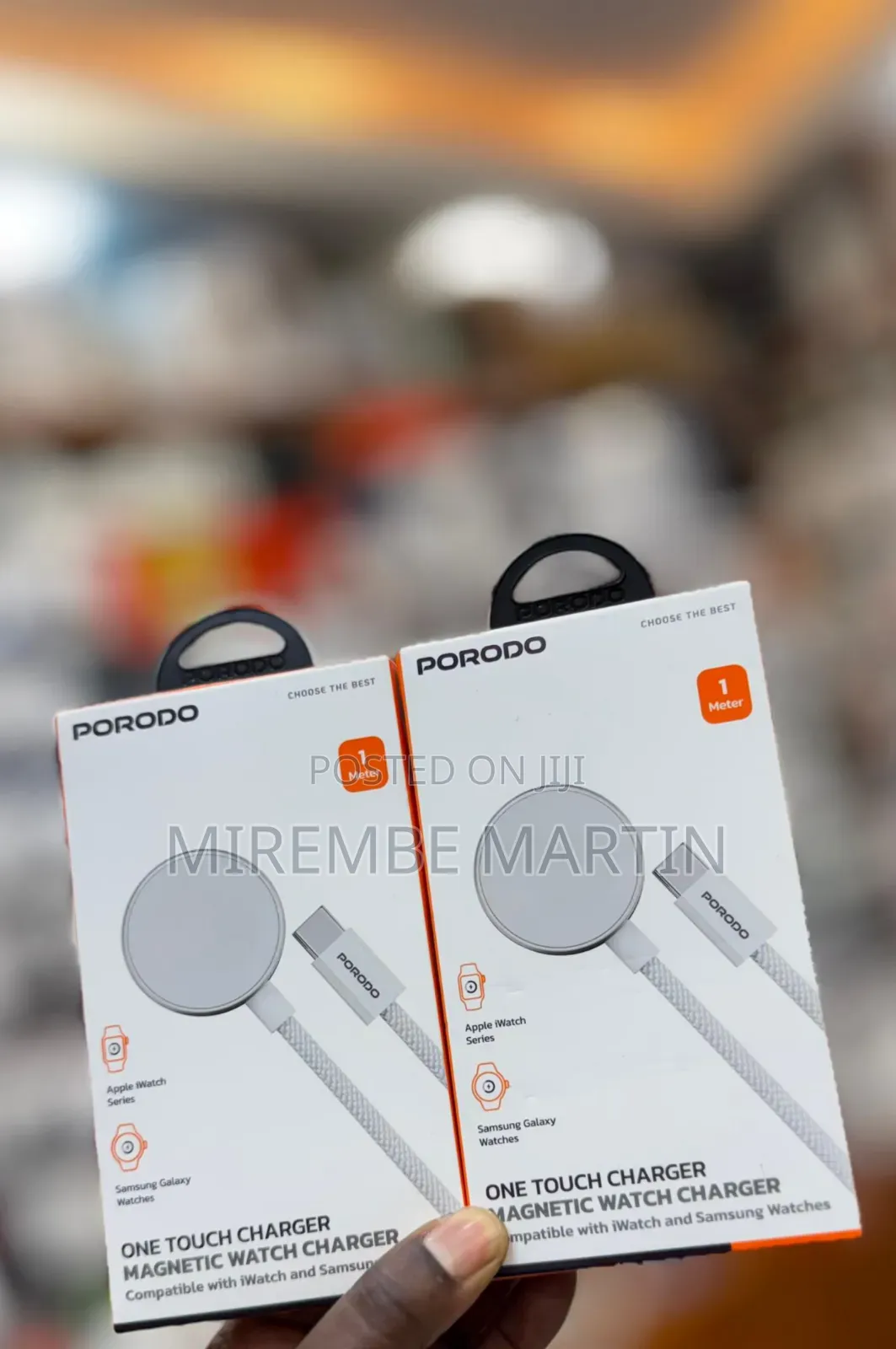 Porodo One Touch Magnetic Watch Charger