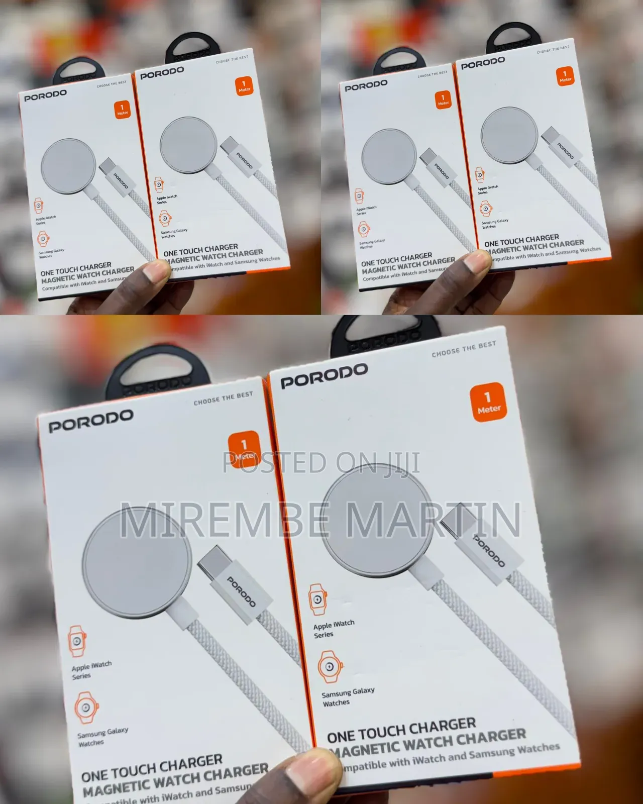 Porodo One Touch Magnetic Watch Charger