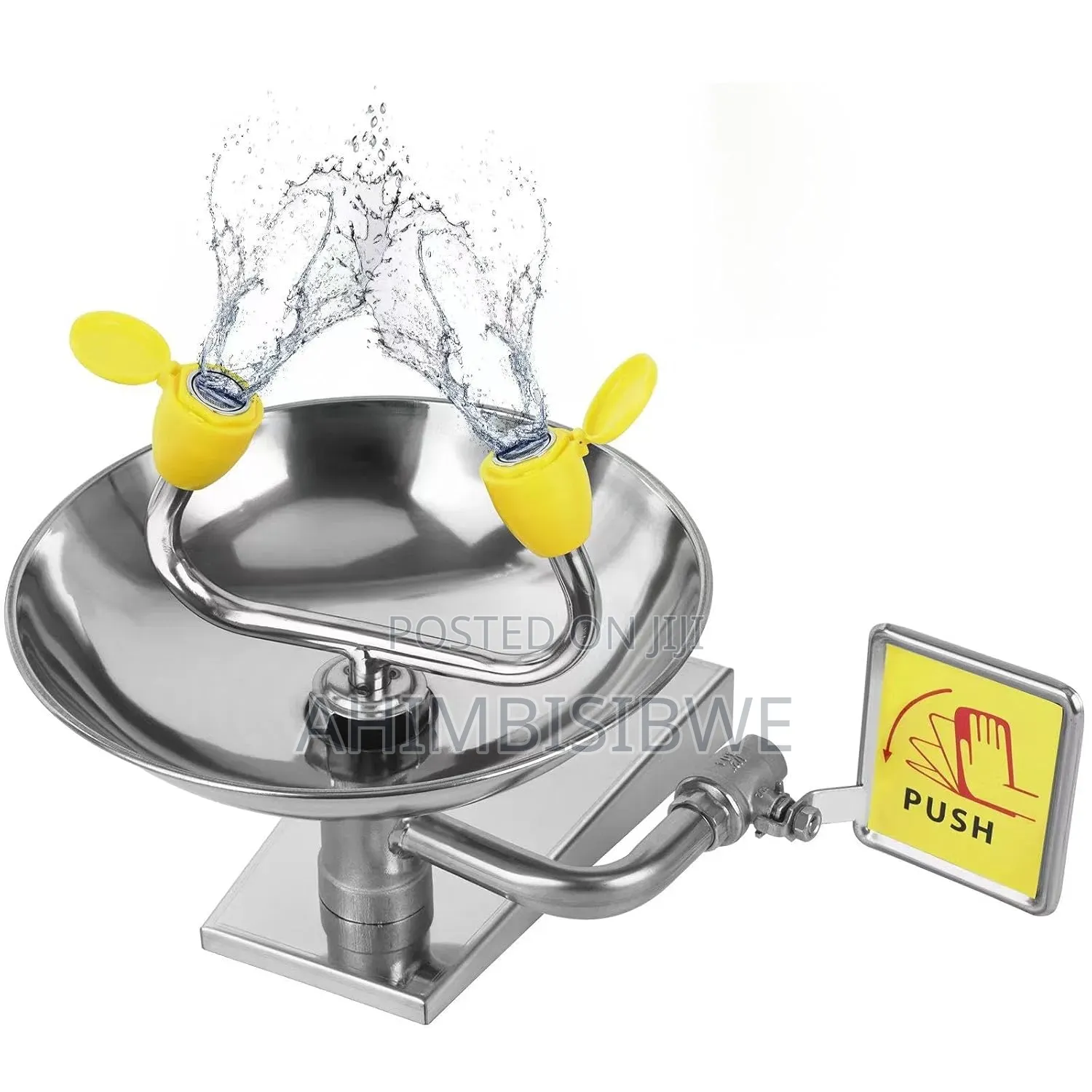 Stainless Steel Emergency Shower With Eye Wash Sink