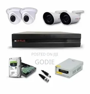 4-Channel CCTV Security Kit Featuring a Digital Video Recorder.