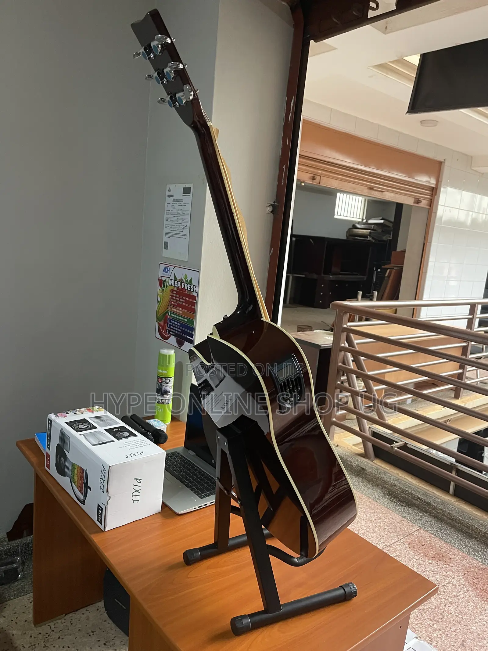 Mahogany Brandnew Electric Powered Acoustic Guitar