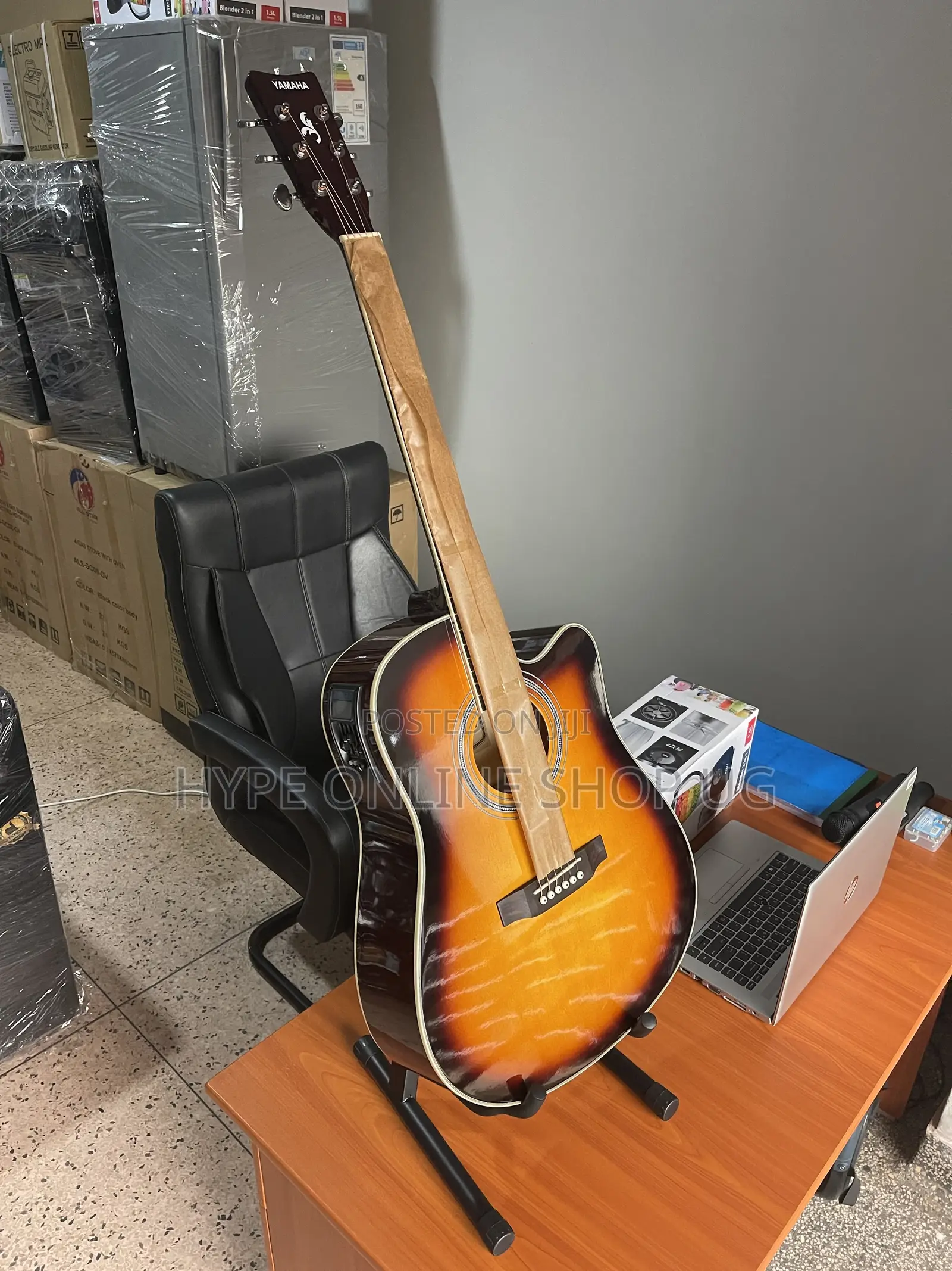 Mahogany Brandnew Electric Powered Acoustic Guitar