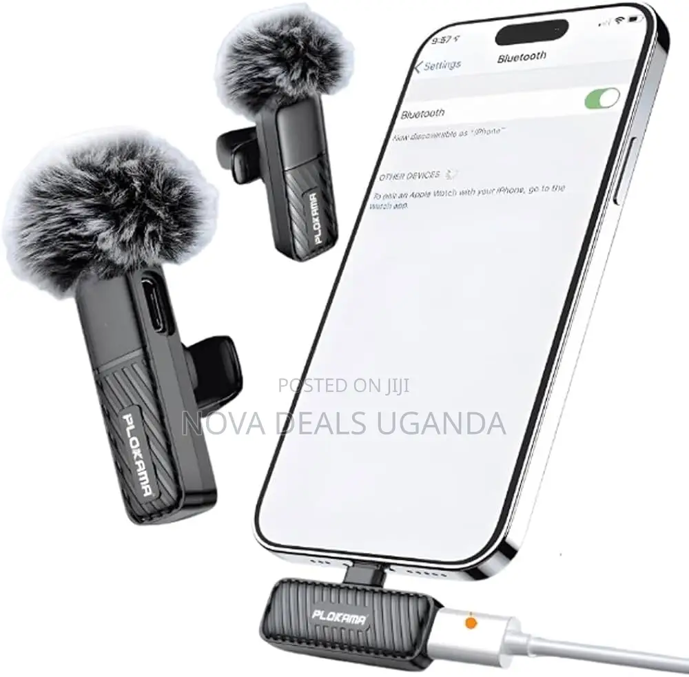 Plokama VM-20 Wireless Lavalier Microphone 2.4G Dual Mic System