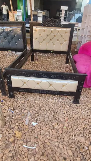 4by6 Bed Cream Black Bed Frame
