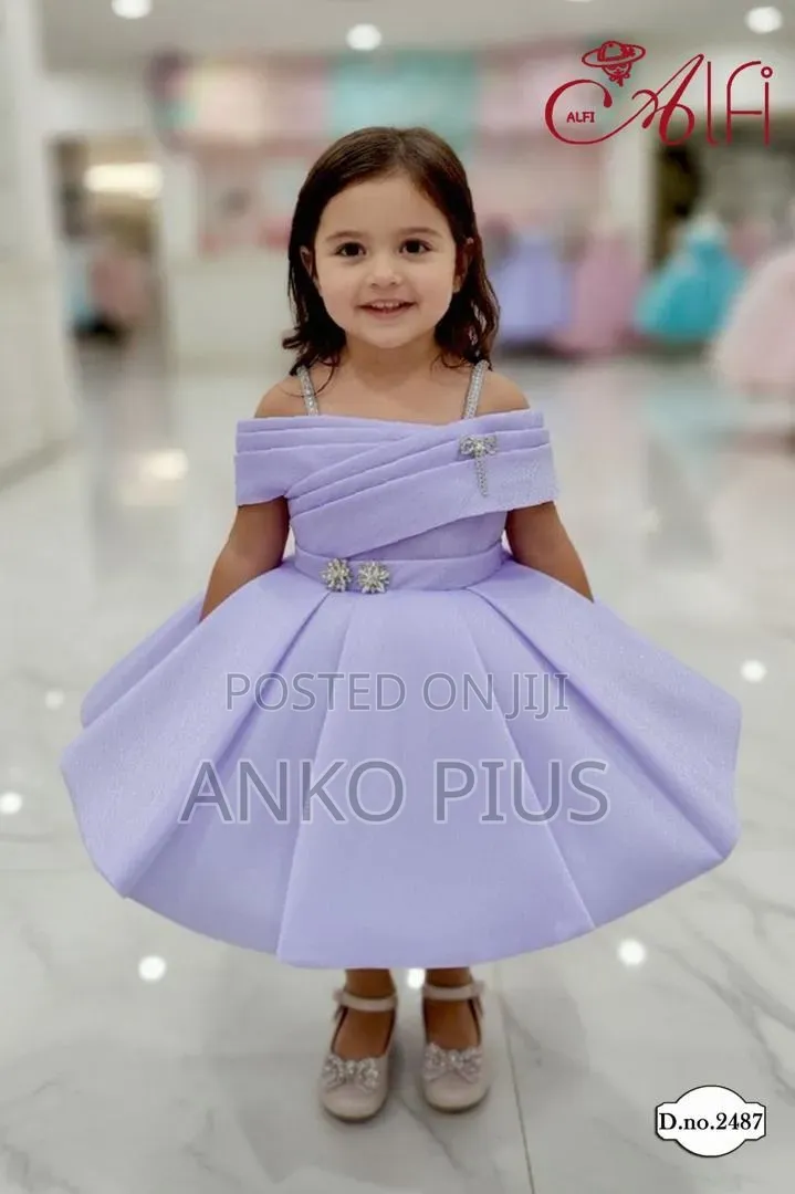 Girls Elegant Purple Dress