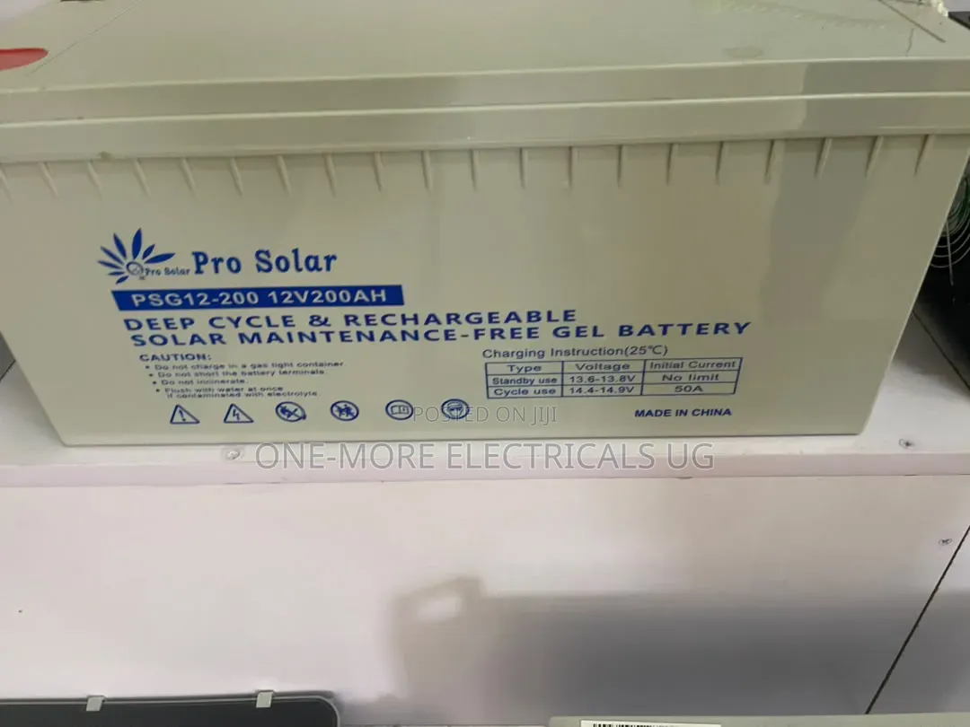 Pro Solar Original Gel Battery 200ah/12volts