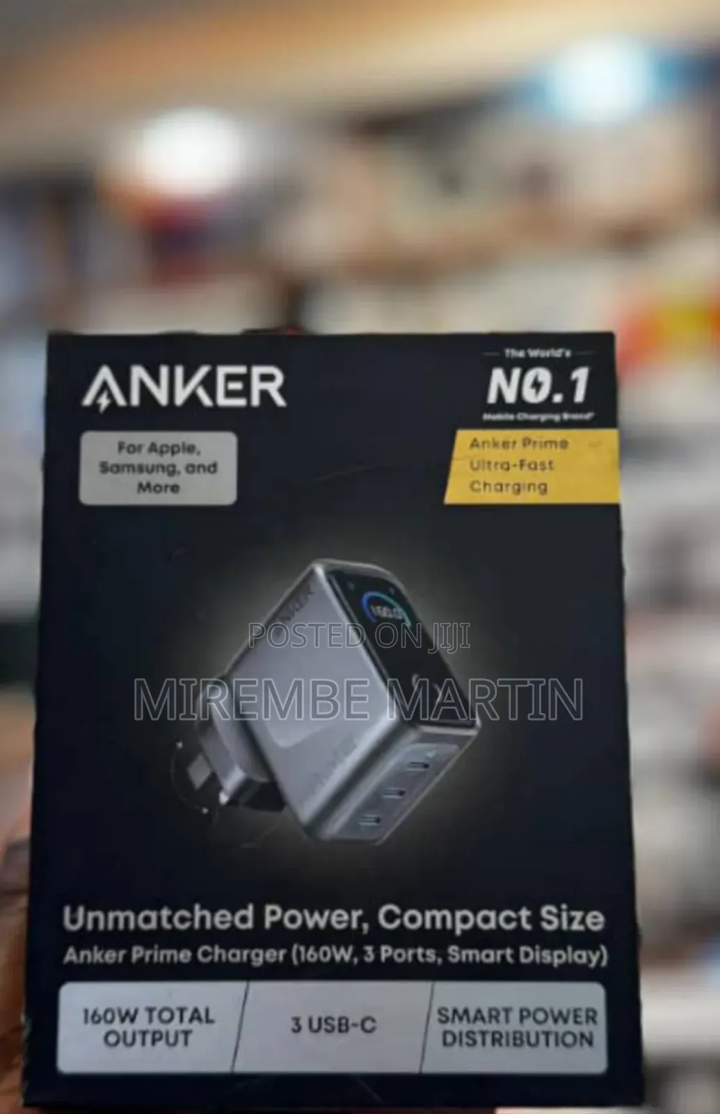 Anker Prime Charger 160W, 3Ports , Smart Power