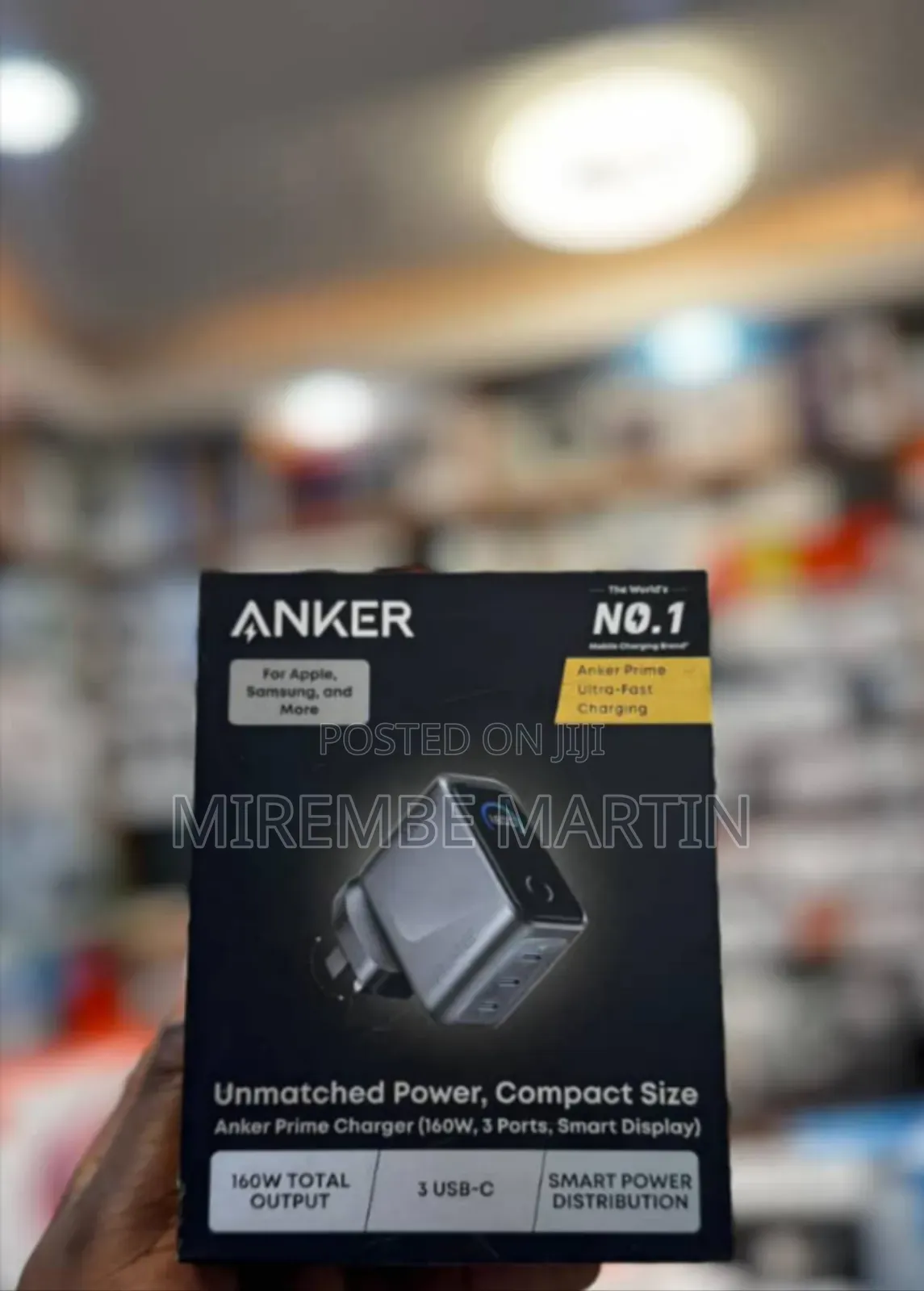 Anker Prime Charger 160W, 3Ports , Smart Power