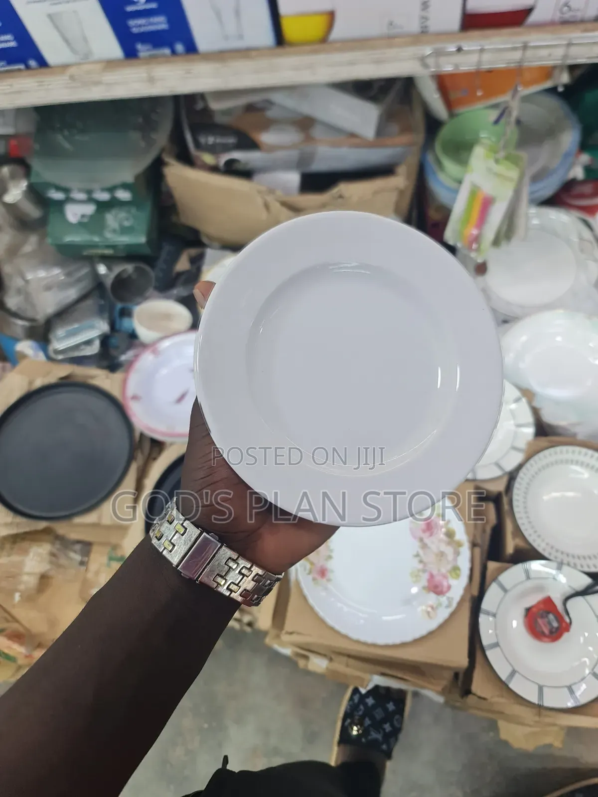 26cm White Ceramic Dinner Plates Dinner Plates 12pcs