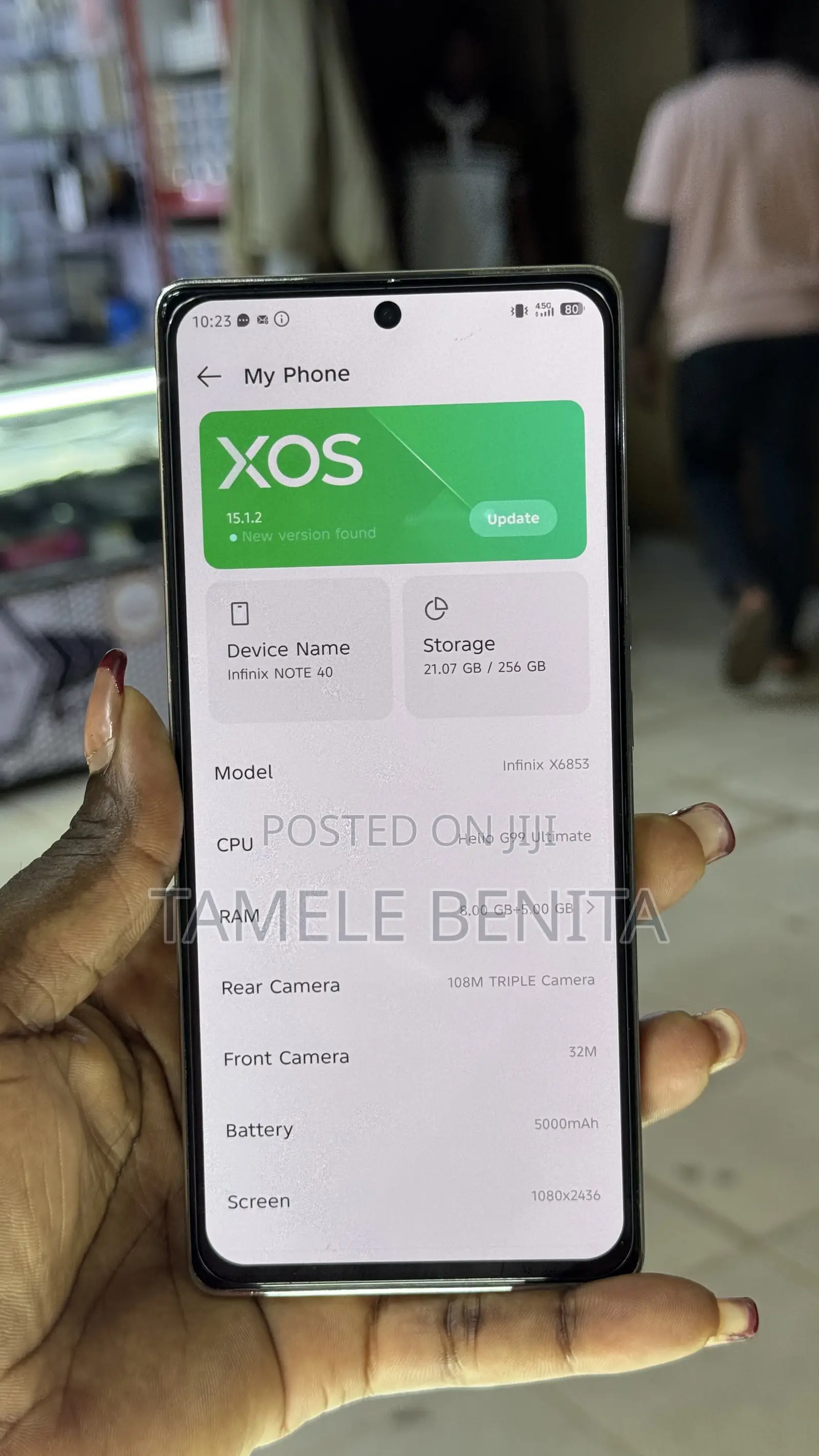 Infinix Note 40 256 GB Yellow