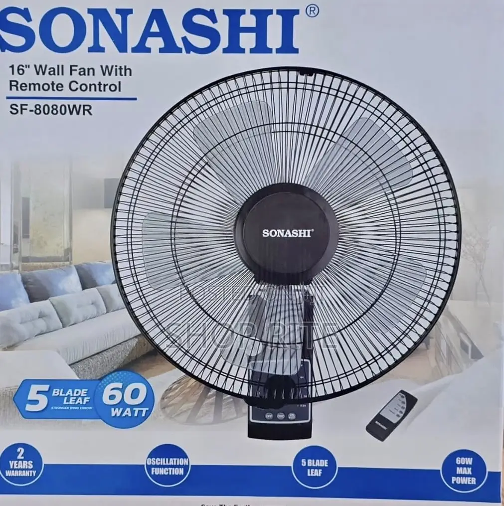 SONASHI Wall Remotes Fans 16 Inches