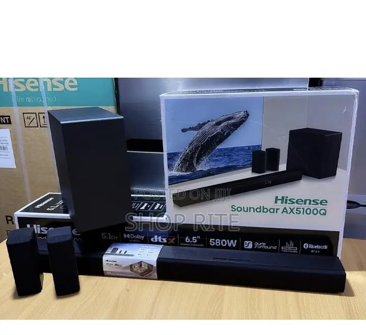 HISENSE SOUND BAR 580 Watts AX5100Q Original 3 Yrs Warranty
