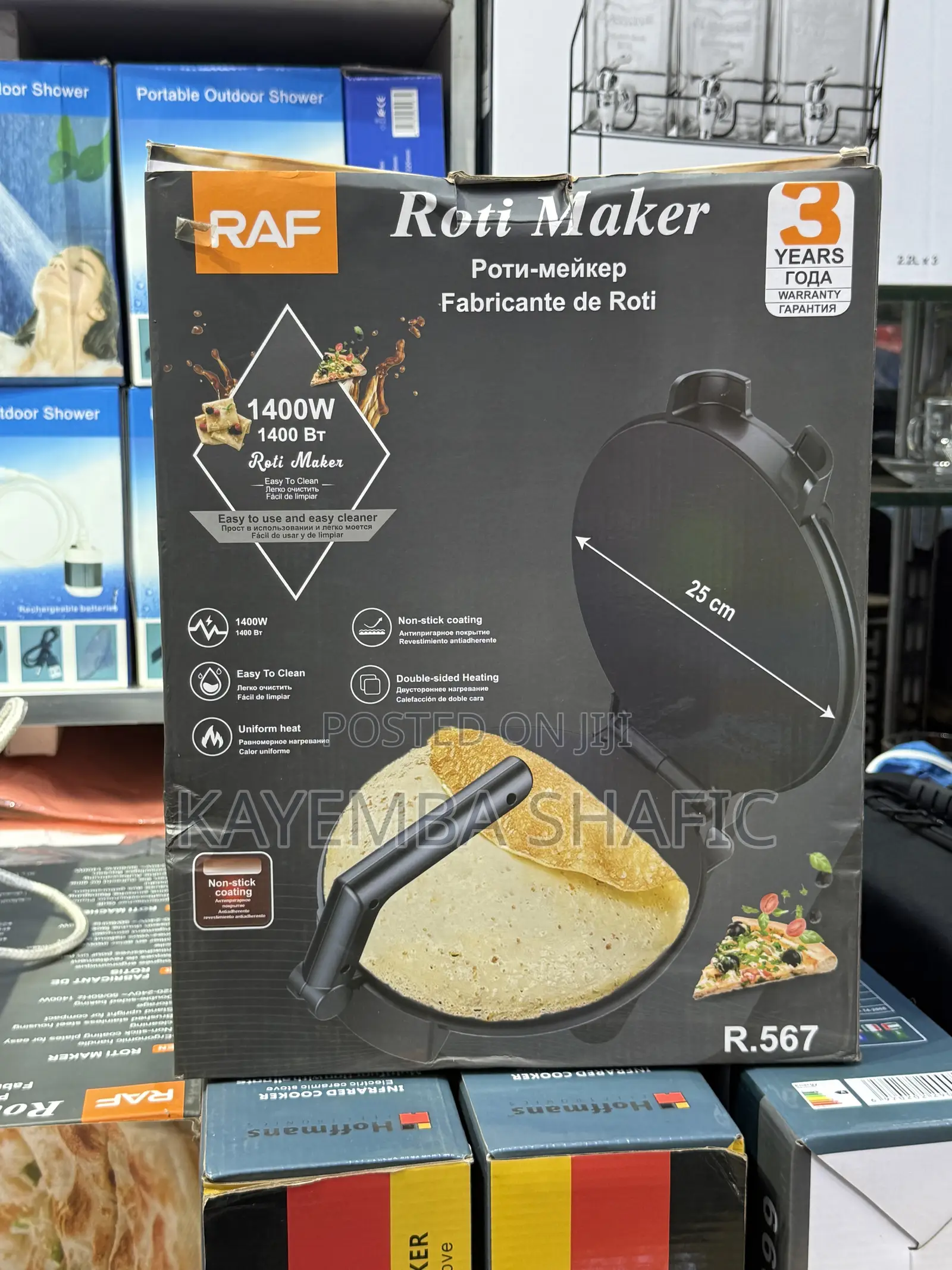RAF R.567 Electric Roti Maker Chapati Maker Machine - 1400W