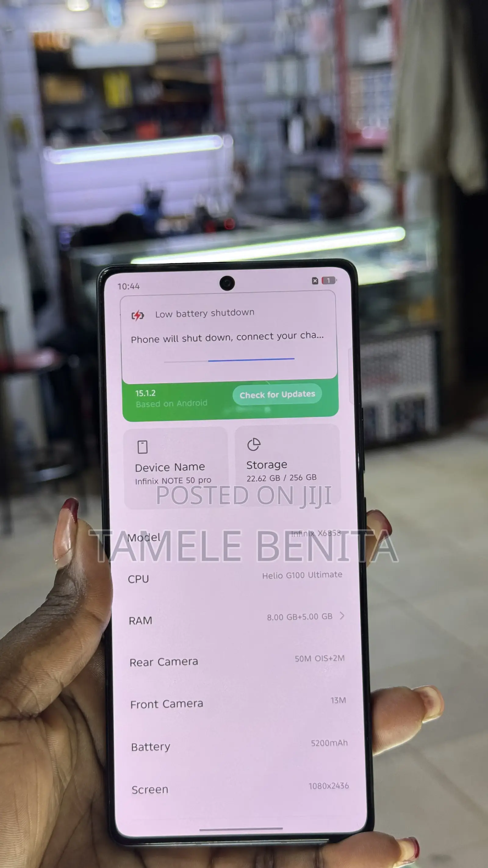 Infinix Note 50 4G 256 GB Black