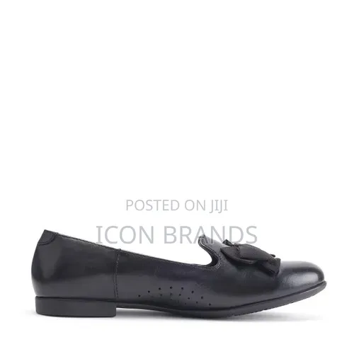 Startrite Inspire Black Leather Slip on School Shoes