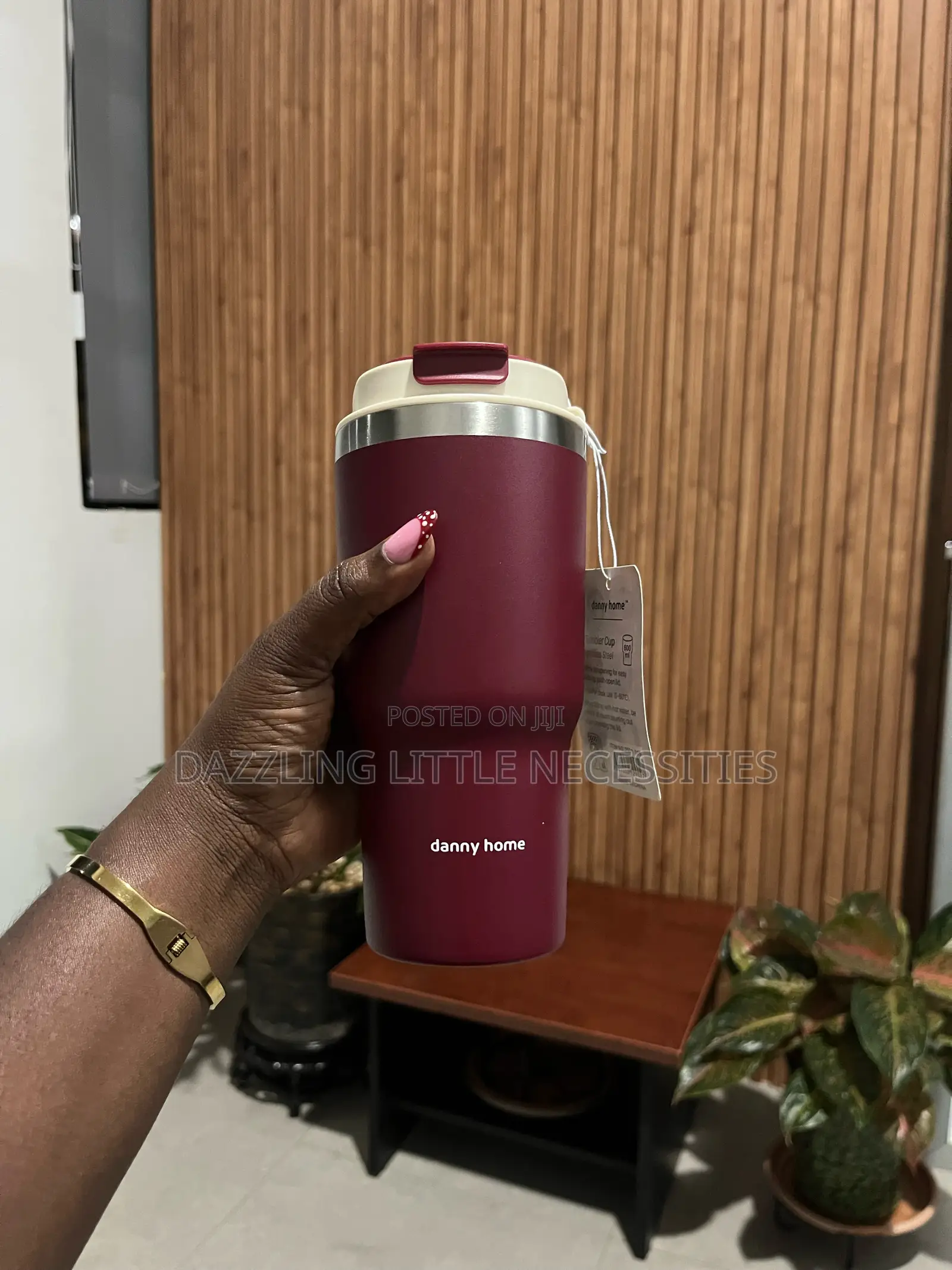 Danny Vacuum Insulated Mug With a Matte Finish - 600mls (Maroon)