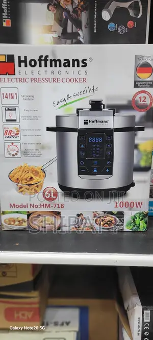 Pressure Cooker 6litre Hoffman 14in1