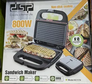 Brand New DSP Professional 800W Sandwich Maker Panini Grill