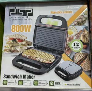 Brand New DSP Professional 800W Sandwich Maker Panini Grill