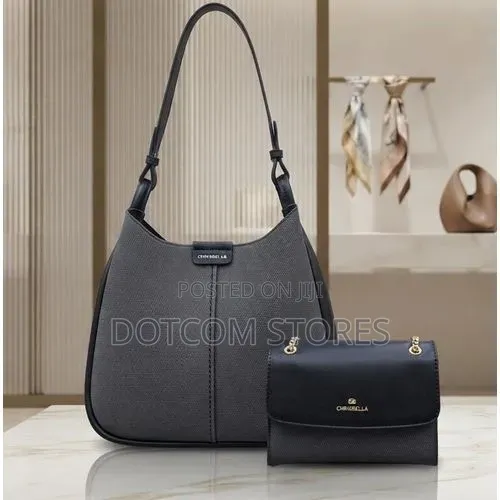 CHRISBELLA Textured Hobo Shoulder Bag Crossbody Bag Set (2 Pieces)