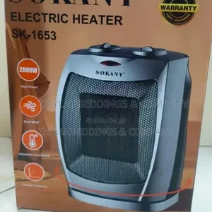 Electric Ceramic Heater With Thermostat for Office Home Dorm