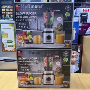 Hoffmans HM-640 Stainless Steel Powerful Slow Juicer Blender -Silver