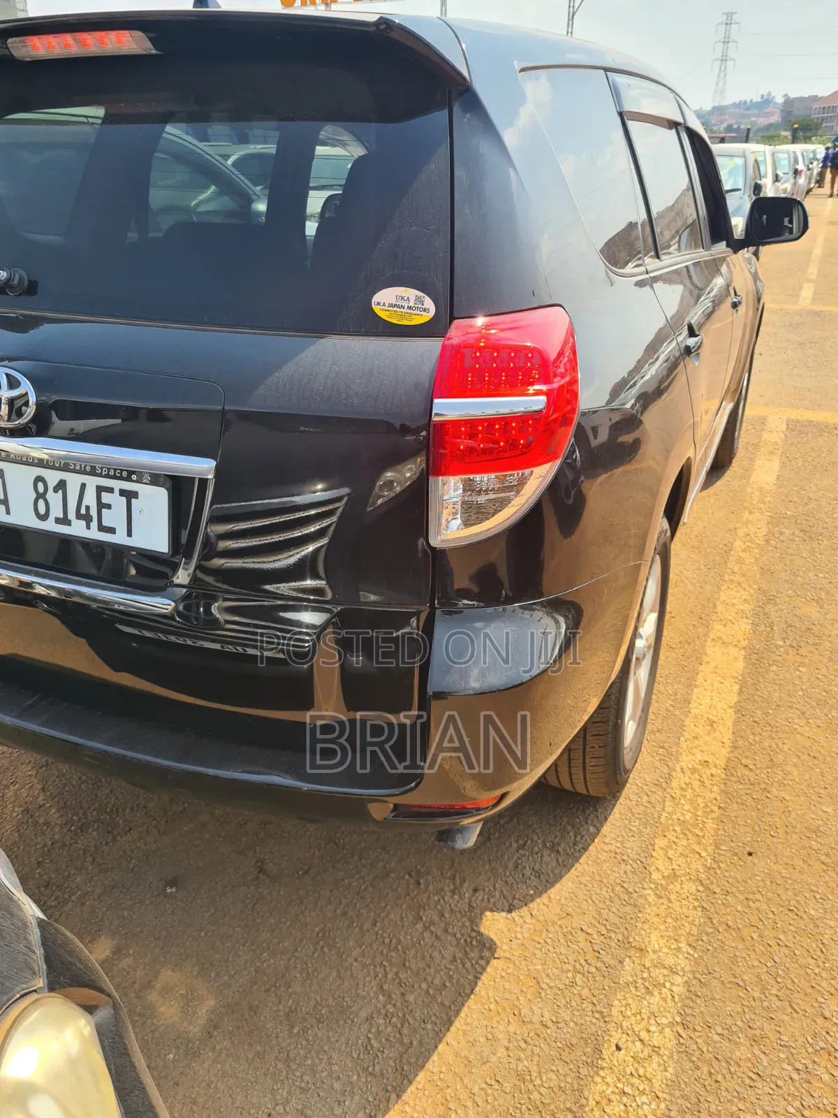 Toyota Vanguard 2012 Black