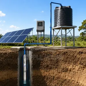 250w-7500w Solar Borehole Water Pumps 40m-280m Head AC/Dc
