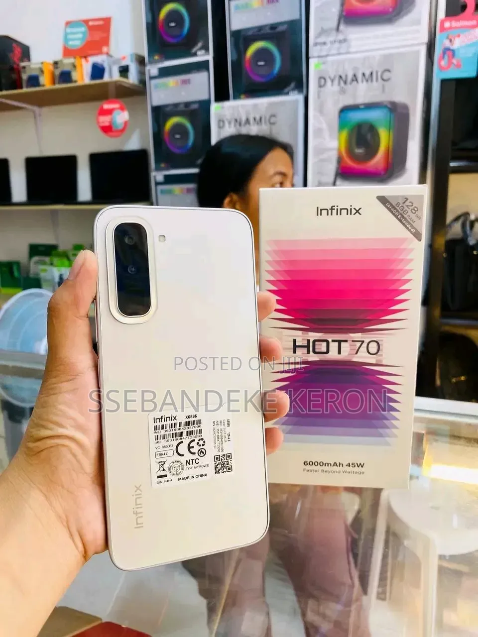 New Infinix Hot 70 256 GB White