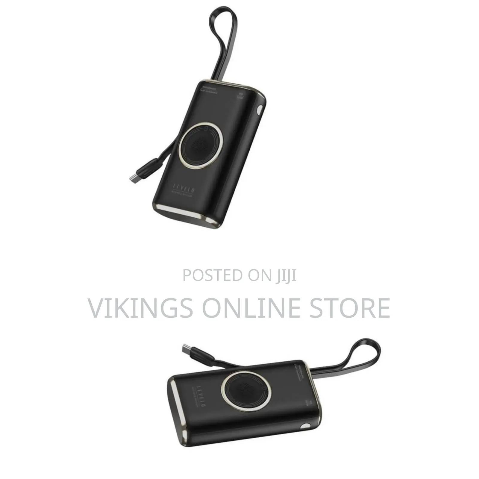 Levelo Roma 10.000 mAh Power Bank With Integrated Cable Compatible