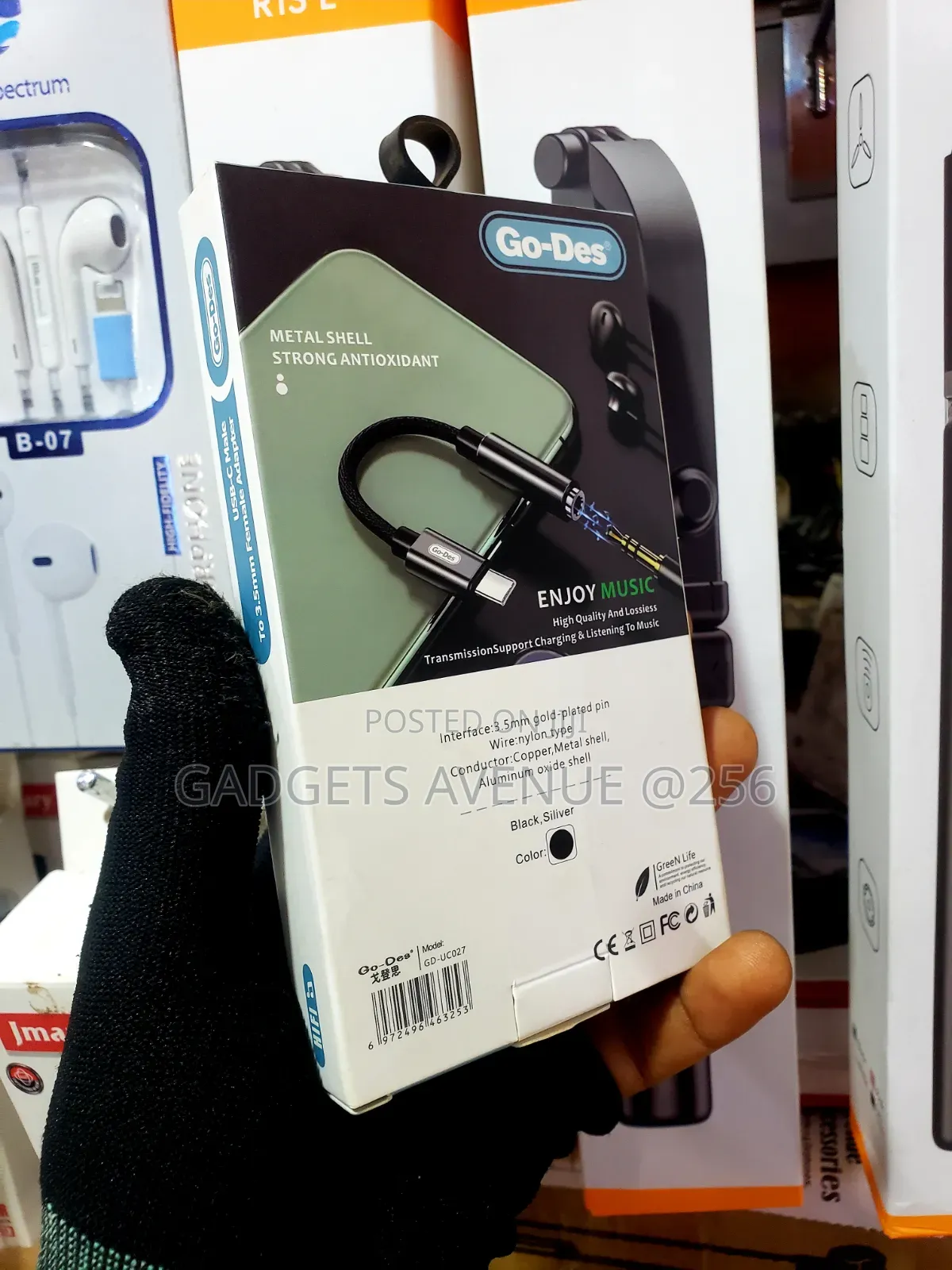 Go-Des GD-UC027 USB-C to 3.5mm Female Adapter