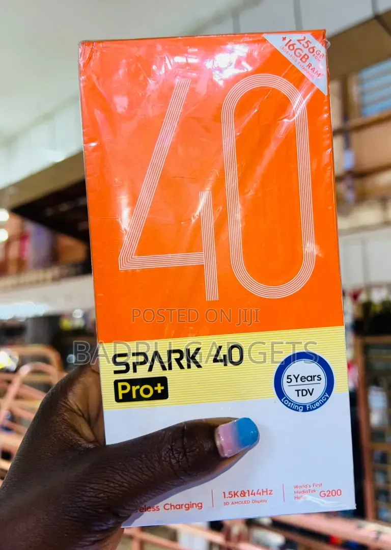 New Tecno Spark 40 Pro+ 256 GB Black