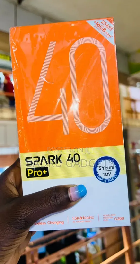 New Tecno Spark 40 Pro+ 256 GB Black