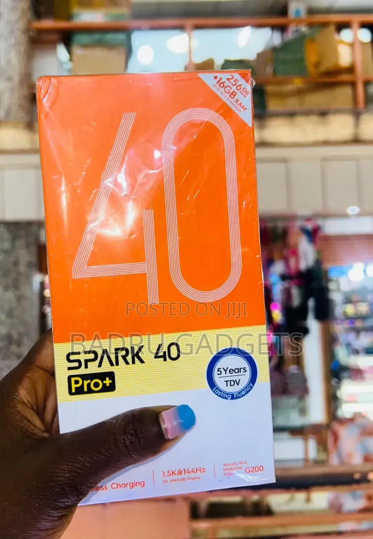 New Tecno Spark 40 Pro+ 256 GB Black