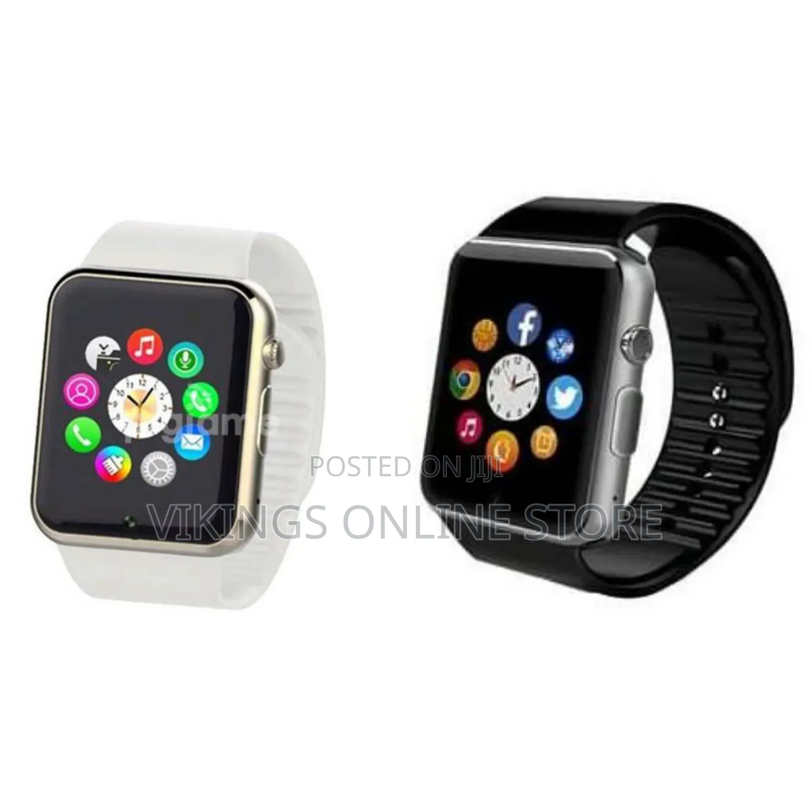 W008 Smartwatch Silicone Band for Android iOS Supports SIM Card TF