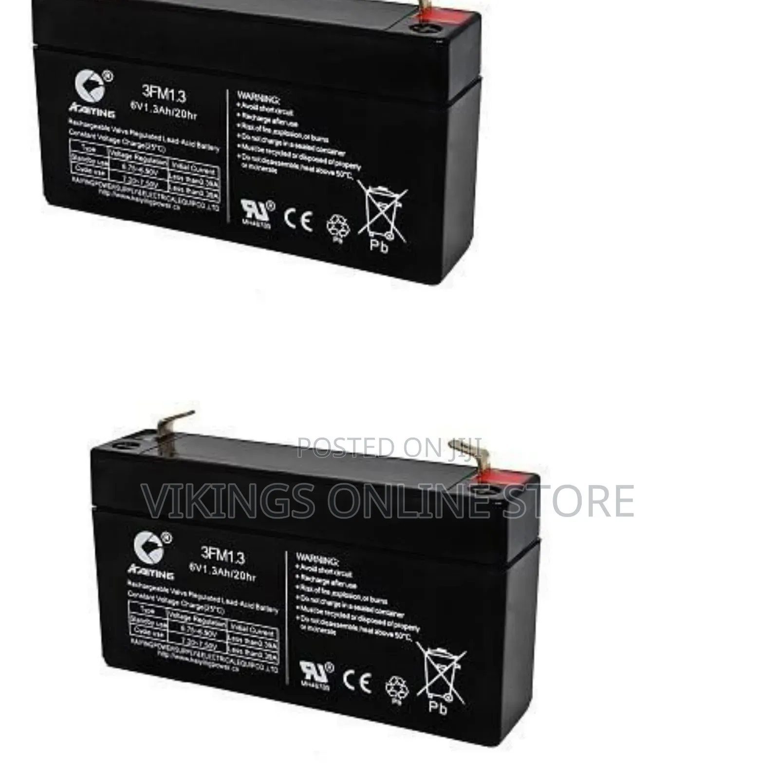 3-Fm-1.3 Rechargeable Valve Regulated Lead-Acid Battery, Universal